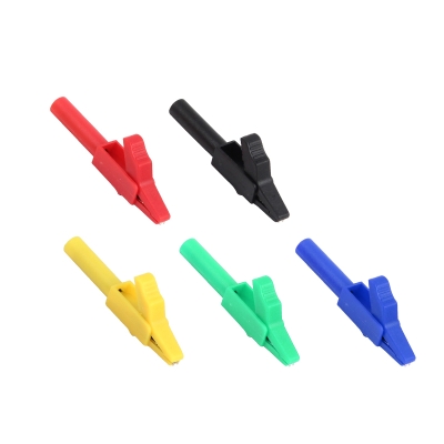 ETA1484   Fully insulated 4mm jack alligator clip