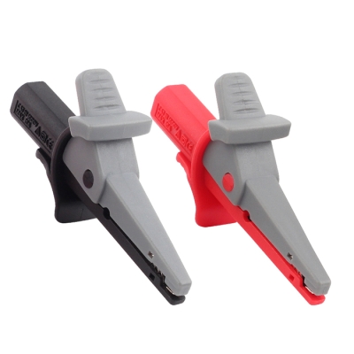 ETA1498   4mm jack fully enclosed fully insulated alligator clip